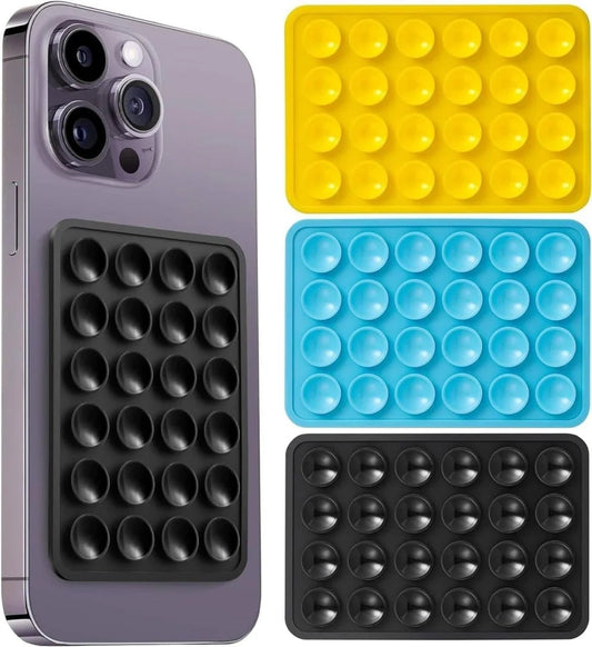 Suction Phone Case Anti-Slip Silicone Multipurpose Hands-Free Sticky Pads for Phone Case Mount for Selfies Videos Mirror Shower Car Dashboard