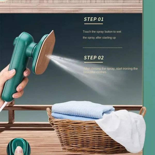 Foldable Mini Steam Iron For Travel,Portable,1200 Watts Vertical & Horizontal Travel Garment Steamer For Clothes with LCD Display