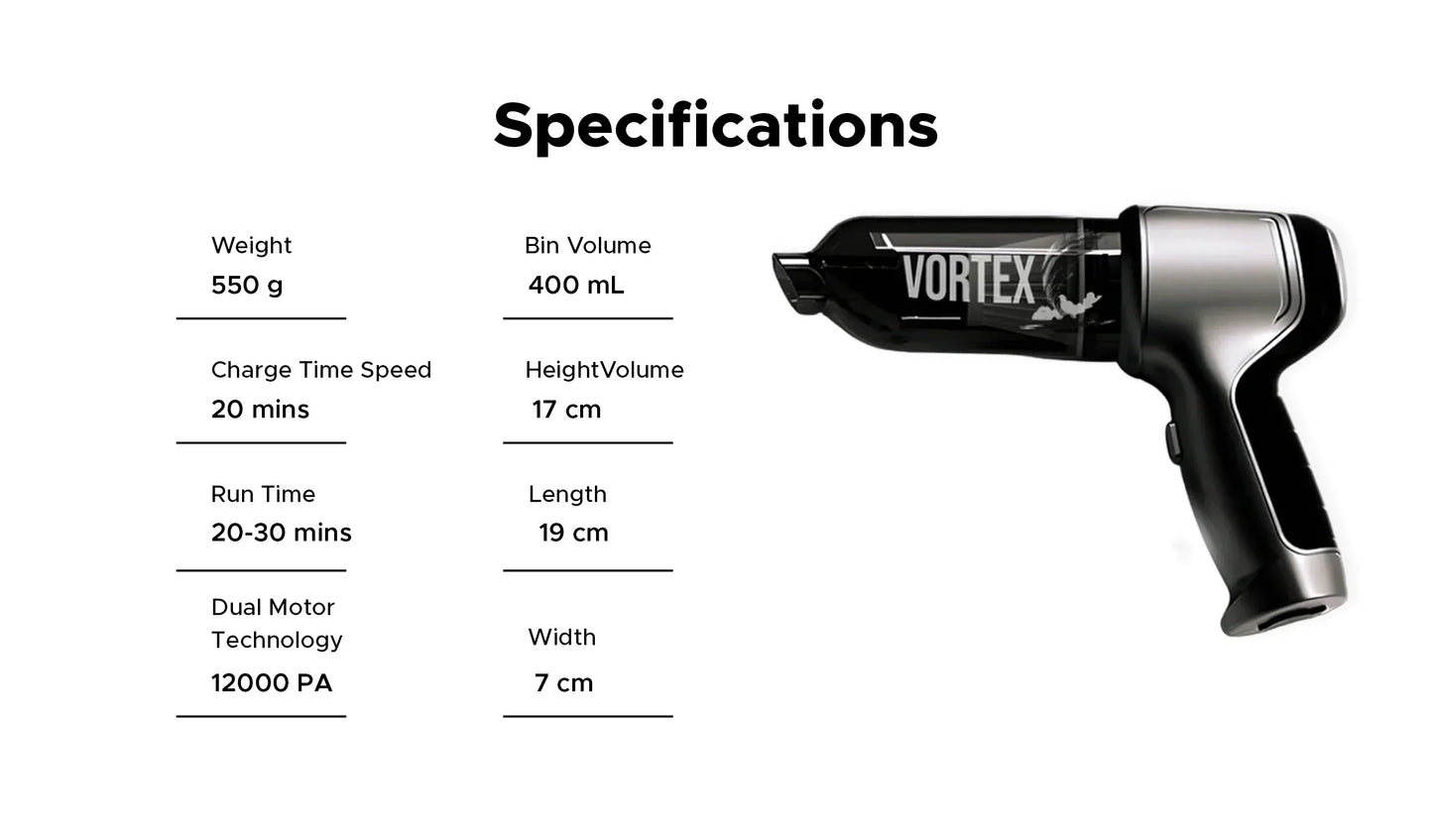 Wireless Powerful Car Vacuum Cleaner